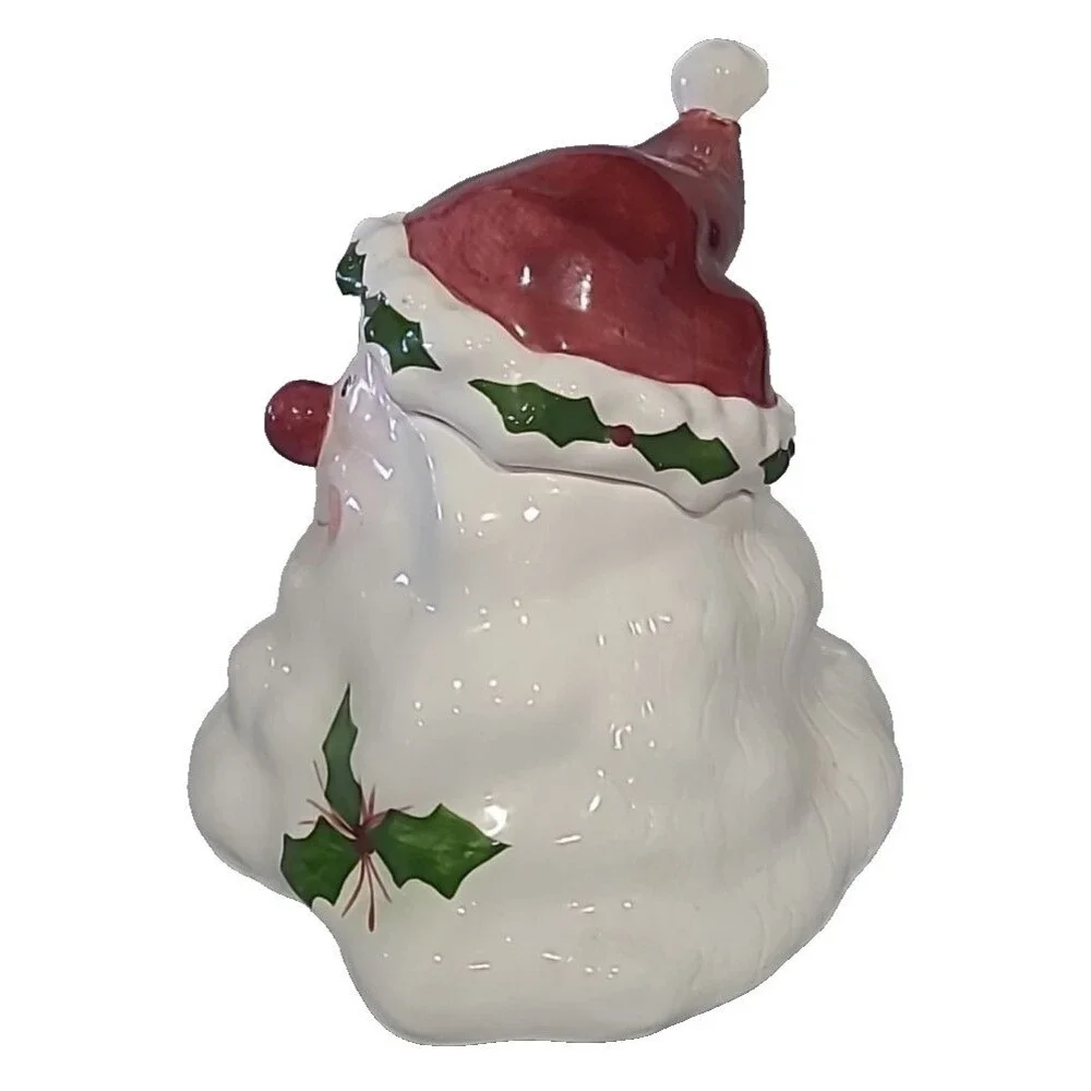 Laurie Gates Santa Bust Cookie Jar The Cellar Christmas Twilight Collection